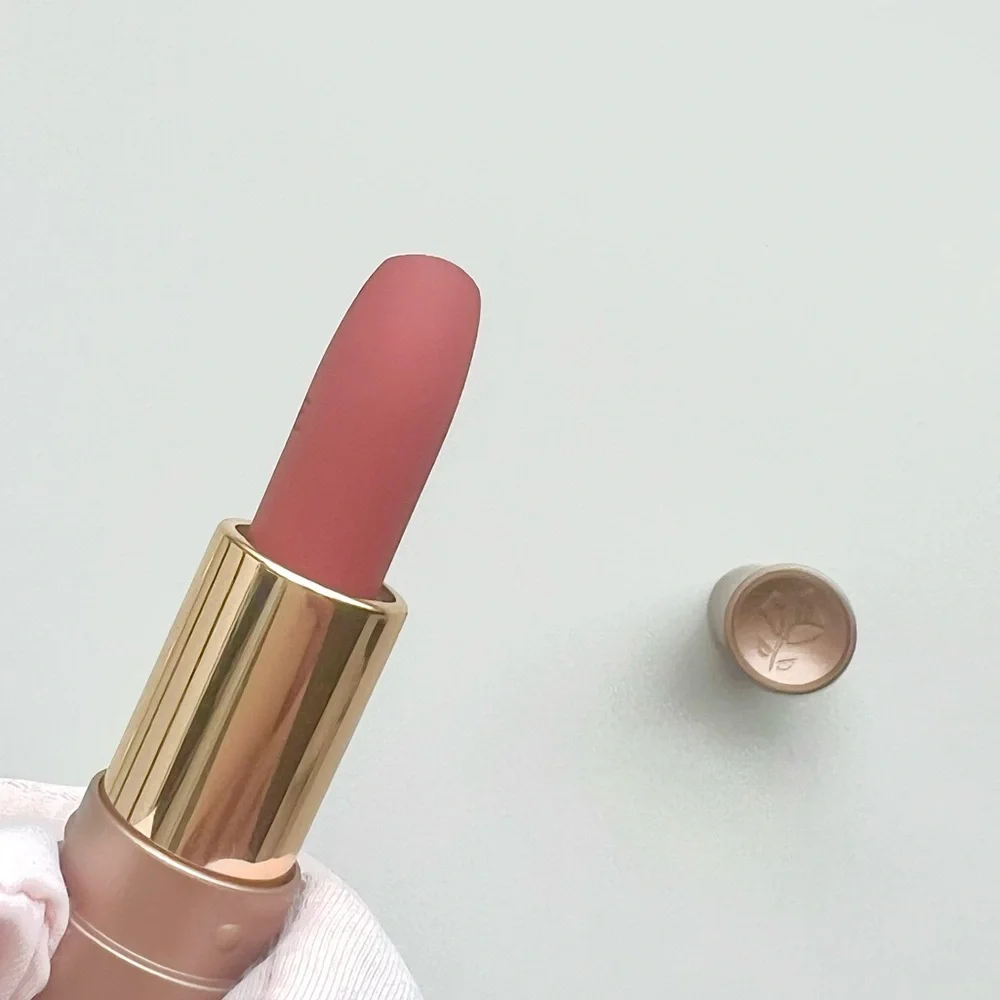 🆕 No Tag Lancôme Mini L'ABSOLU Rouge Cream Lipstick in color 274 French Tea.